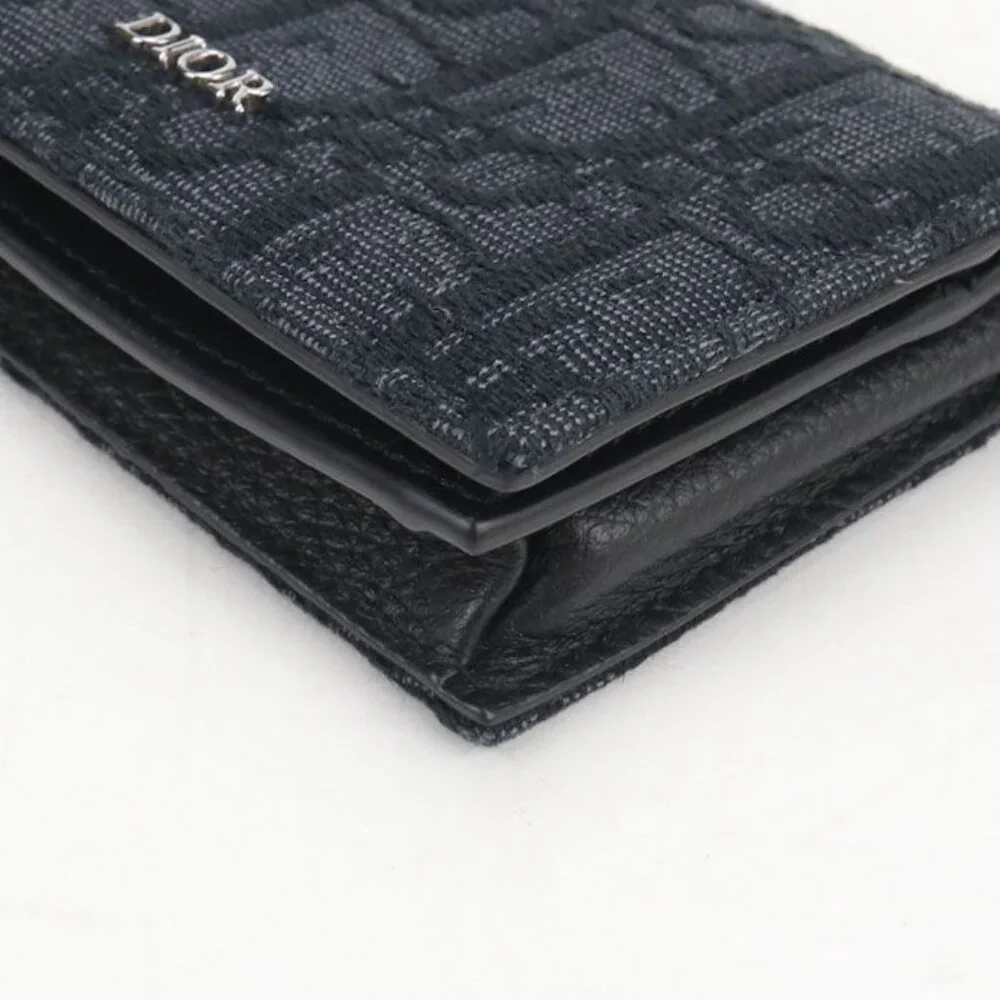 Dior Business Card Holder Oblique Jacquard